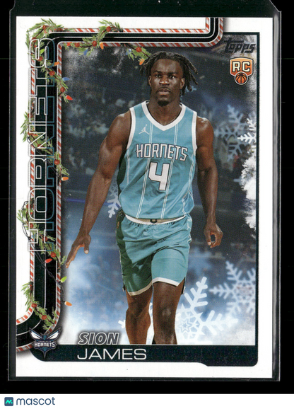 2025-26 Topps Holiday Basketball Sion James #H193 RC