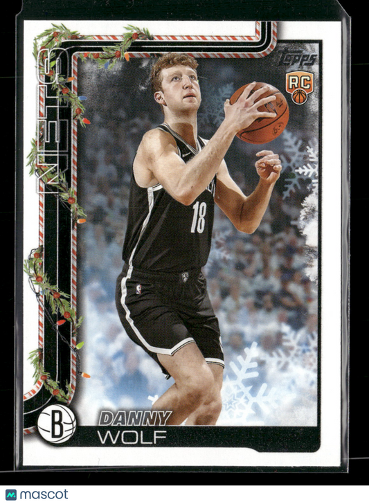 2025-26 Topps Holiday Basketball Danny Wolf #H187 RC