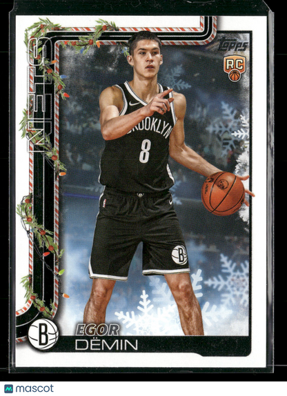 2025-26 Topps Holiday Basketball Egor Demin #H168 RC