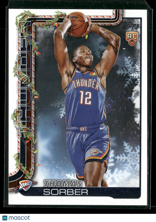 2025-26 Topps Holiday Basketball Thomas Sorber #H175 RC
