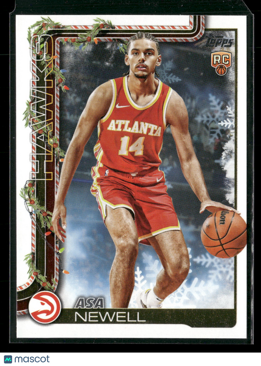 2025-26 Topps Holiday Basketball Asa Newell #H183 RC