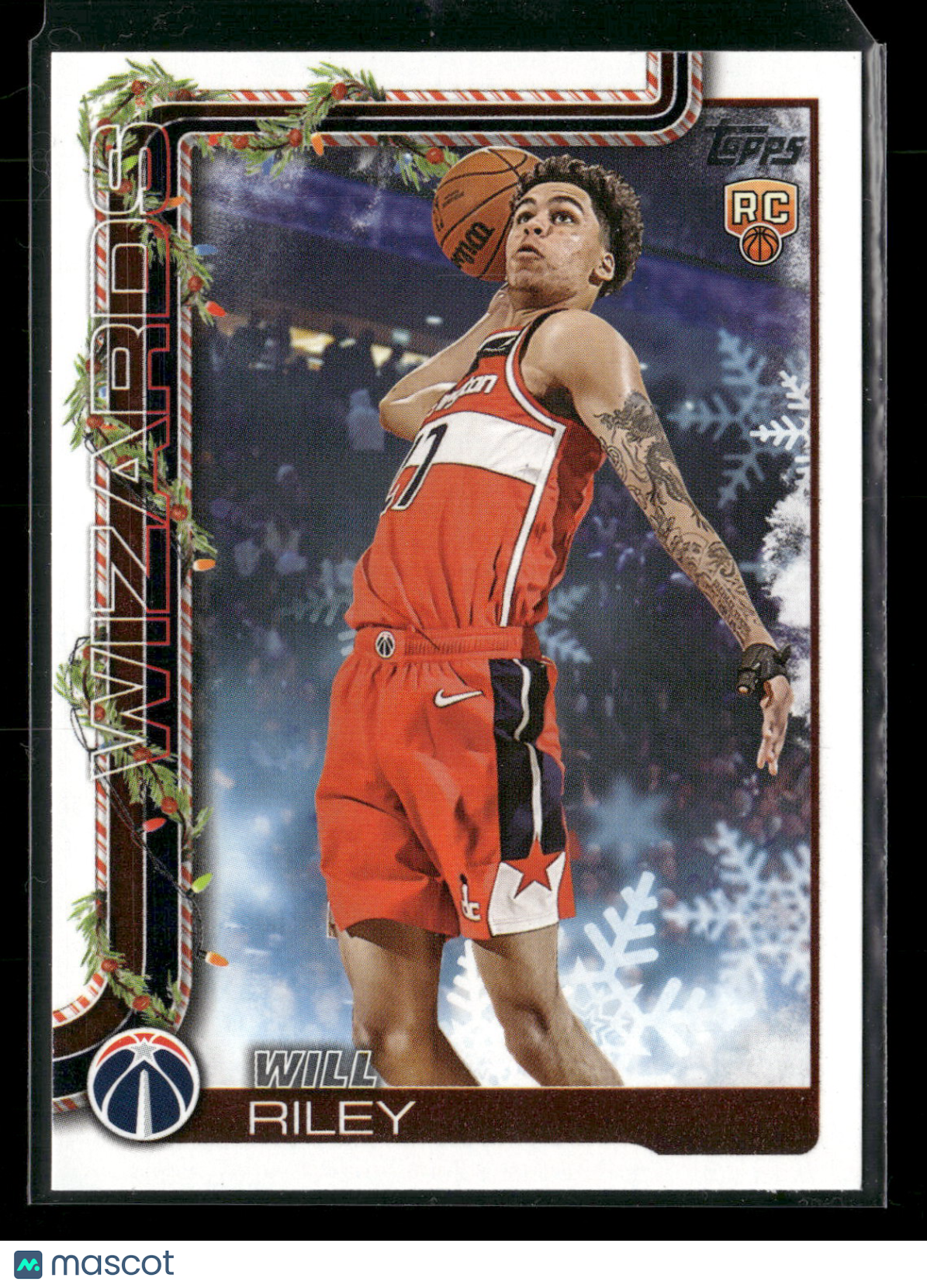 2025-26 Topps Holiday Basketball Will Riley #H181 RC