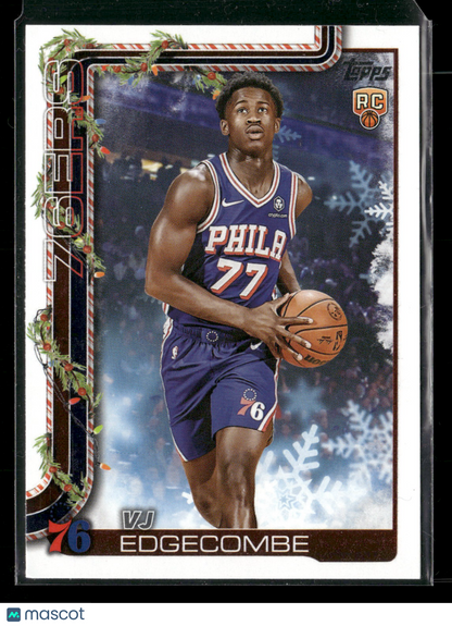 2025-26 Topps Holiday Basketball VJ Edgecombe #H163 RC