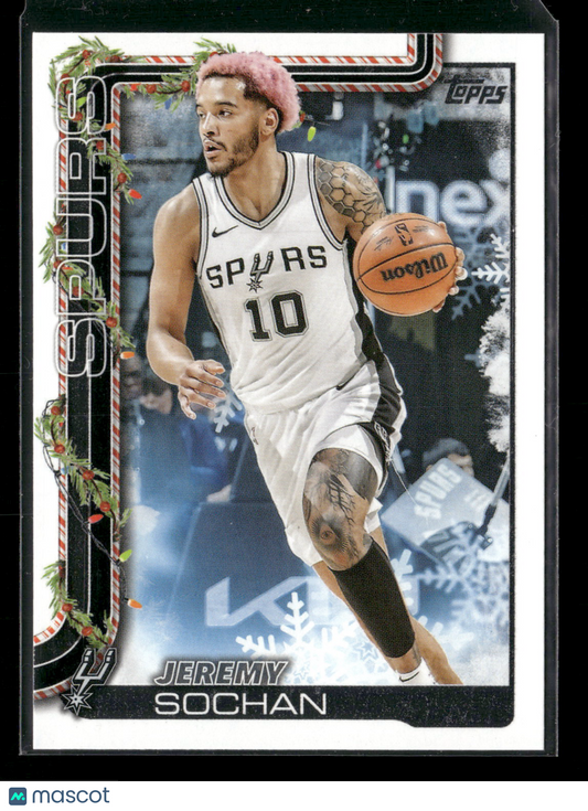 2025-26 Topps Holiday Basketball Jeremy Sochan #H160