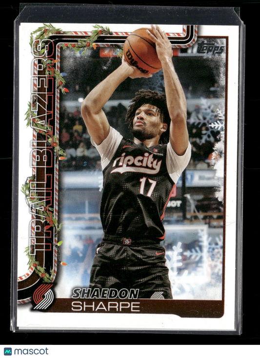 2025-26 Topps Holiday Basketball Shaedon Sharpe #H74