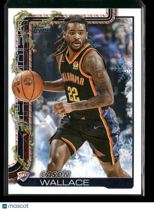 2025-26 Topps Holiday Basketball Cason Wallace #H94