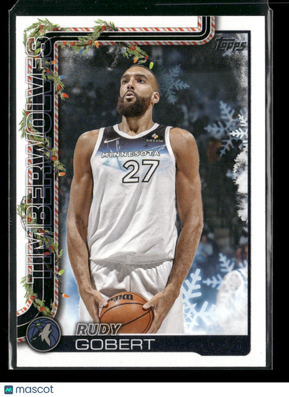 2025-26 Topps Holiday Basketball Rudy Gobert #H87