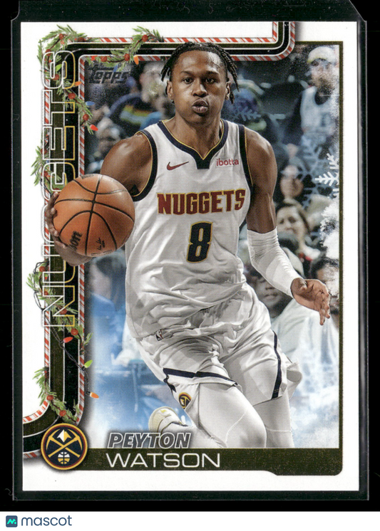 2025-26 Topps Holiday Basketball Peyton Watson #H83