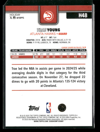 2025-26 Topps Holiday Basketball Trae Young #H48