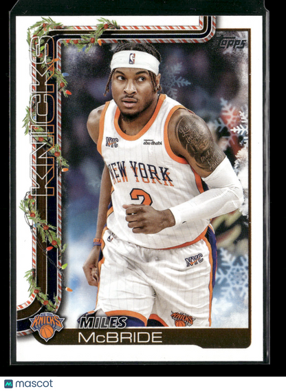 2025-26 Topps Holiday Basketball Miles McBride #H15