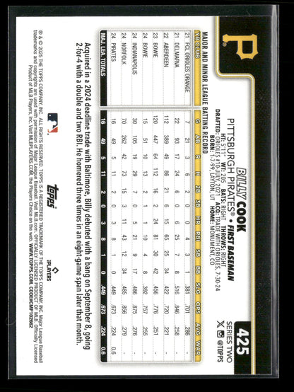 2025 Topps Series 2 Baseball Billy Cook #425 RC