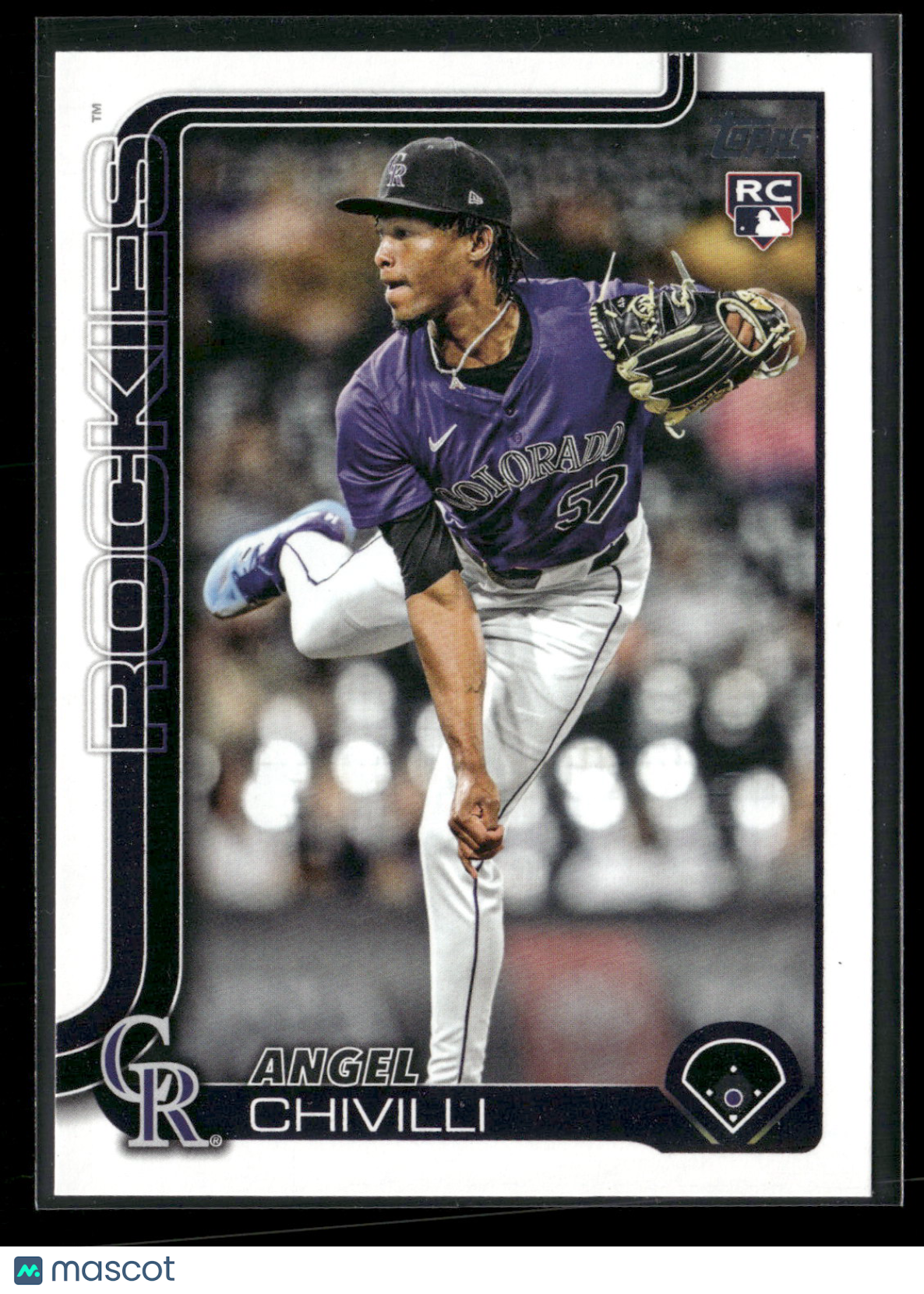 2025 Topps Series 2 Baseball Angel Chivilli #370 RC