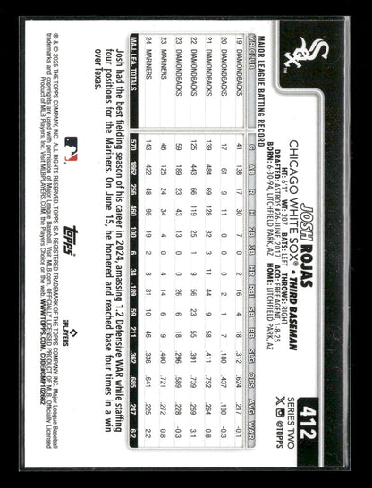 2025 Topps Series 2 Baseball Josh Rojas #412