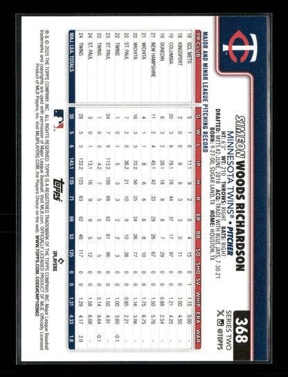 2025 Topps Series 2 Baseball Simeon Woods Richardson #368