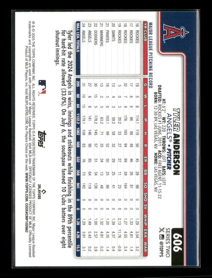 2025 Topps Series 2 Baseball Tyler Anderson #606