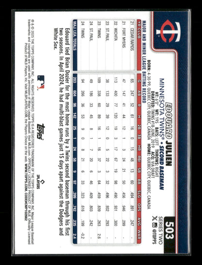 2025 Topps Series 2 Baseball Edouard Julien #503