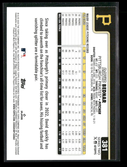 2025 Topps Series 2 Baseball David Bednar #381