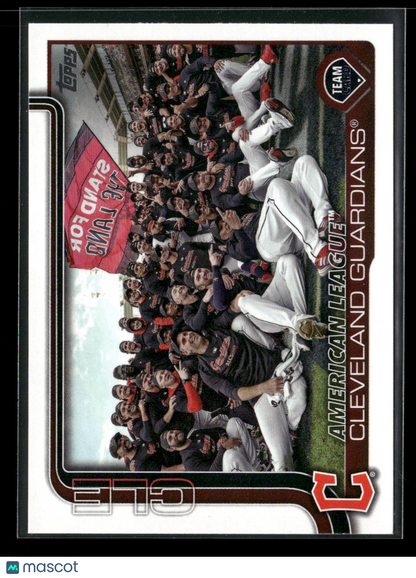 2025 Topps Series 2 Baseball Cleveland Guardians Team Card #612