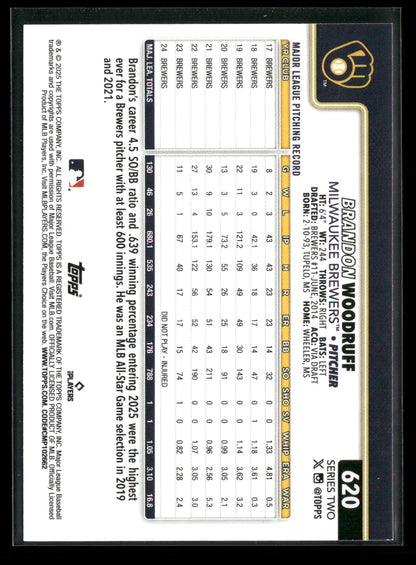 2025 Topps Series 2 Baseball Brandon Woodruff #620