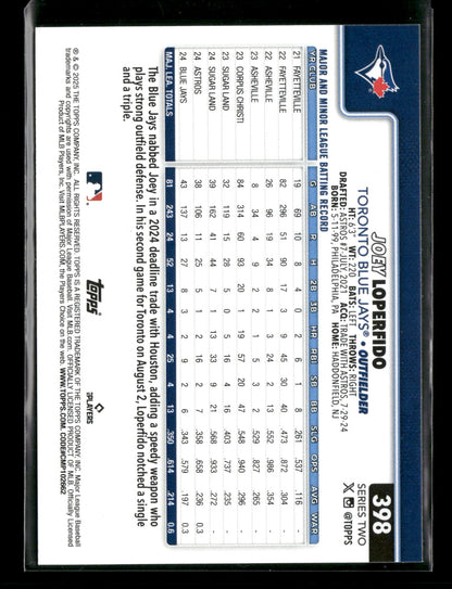 2025 Topps Series 2 Baseball Joey Loperfido #398