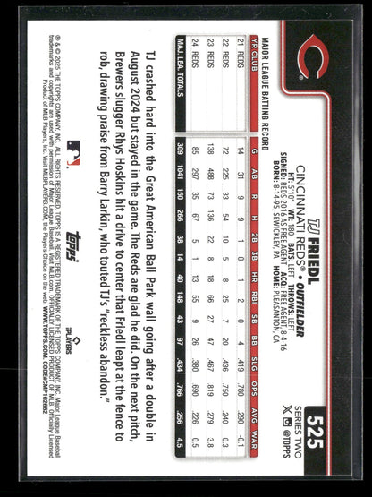 2025 Topps Series 2 Baseball TJ Friedl #525