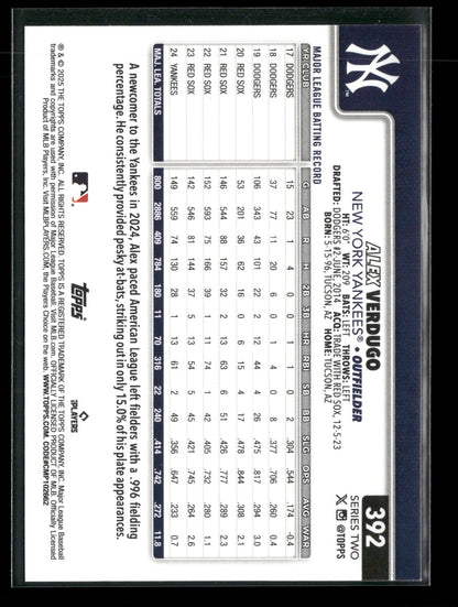 2025 Topps Series 2 Baseball Alex Verdugo #392