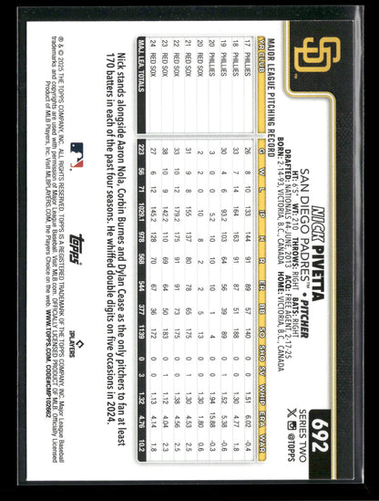 2025 Topps Series 2 Baseball Nick Pivetta #692