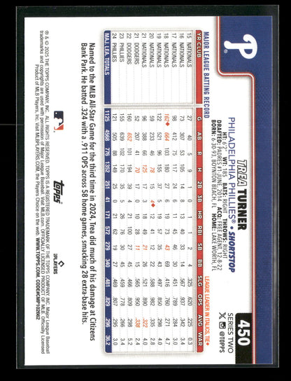 2025 Topps Series 2 Baseball Trea Turner #450