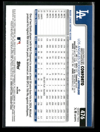 2025 Topps Series 2 Baseball Michael Conforto #476