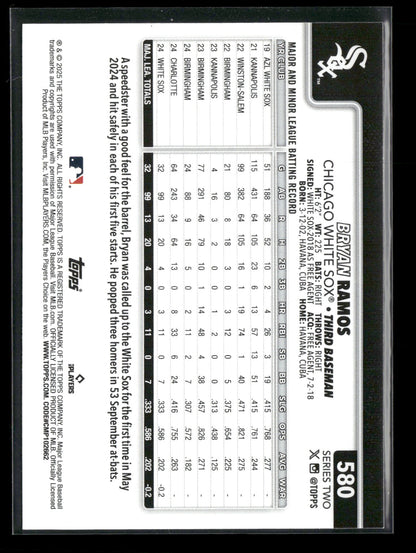 2025 Topps Series 2 Baseball Bryan Ramos #580