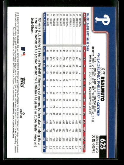 2025 Topps Series 2 Baseball J.T. Realmuto #625