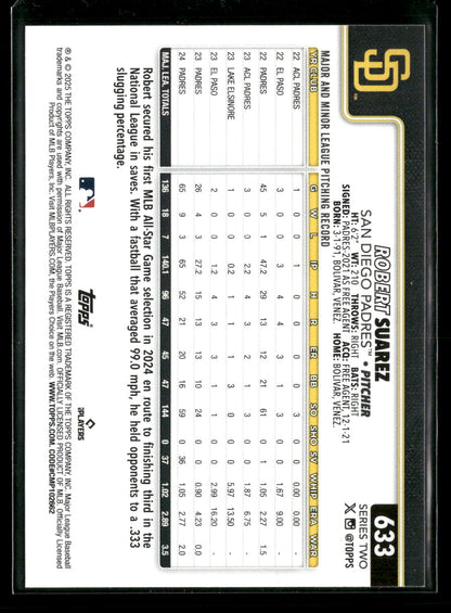 2025 Topps Series 2 Baseball Robert Suarez #633