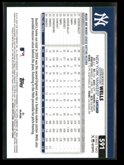 2025 Topps Series 2 Baseball Austin Wells #591