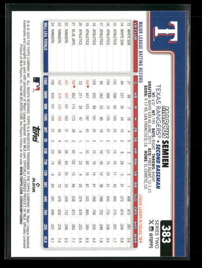 2025 Topps Series 2 Baseball Marcus Semien #383