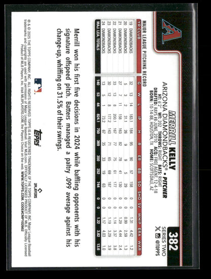 2025 Topps Series 2 Baseball Merrill Kelly #382