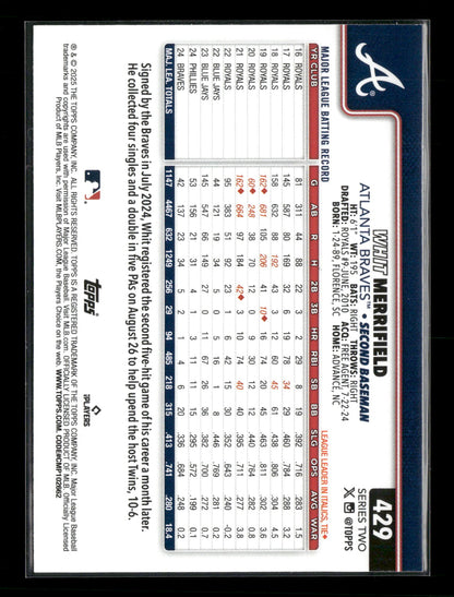 2025 Topps Series 2 Baseball Whit Merrifield #429