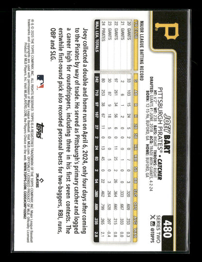 2025 Topps Series 2 Baseball Joey Bart #480
