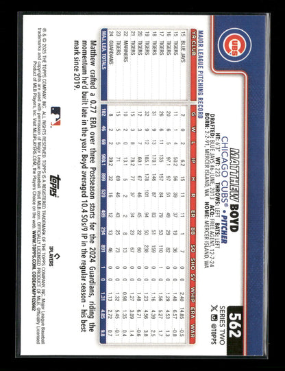 2025 Topps Series 2 Baseball Matthew Boyd #562