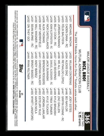 2025 Topps Series 2 Baseball Nice, Bro! #365