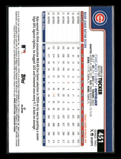 2025 Topps Series 2 Baseball Kyle Tucker #451