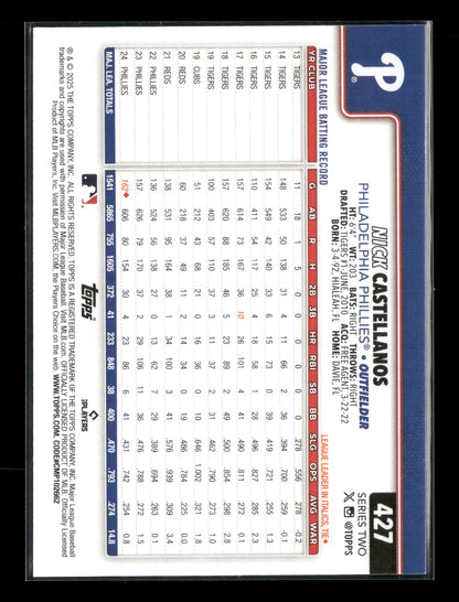 2025 Topps Series 2 Baseball Nick Castellanos #427