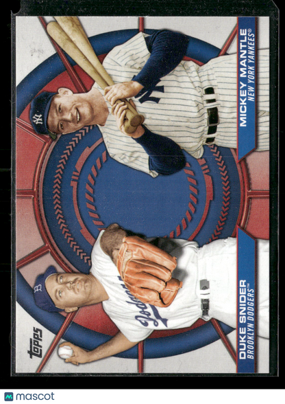 2025 Topps Dynamic Duos Duke Snider Mickey Mantle #DD-13