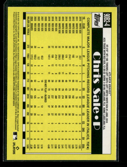 2025 1990 Topps Baseball Chris Sale #90B2-4