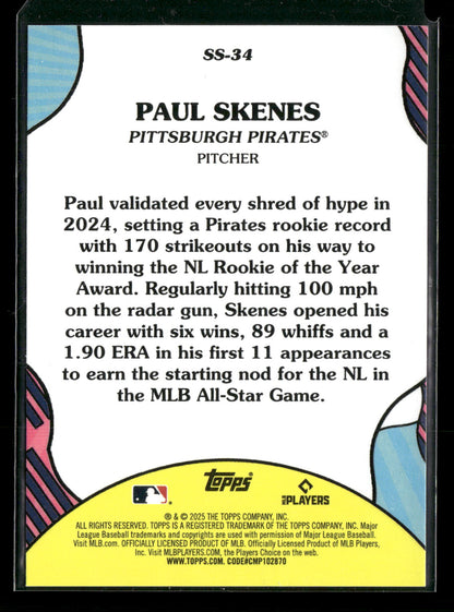 2025 Topps Summer Superstars Paul Skenes #SS-34