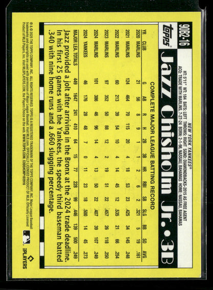 2025 1990 Topps Baseball Jazz Chisholm Jr. #90B2-16