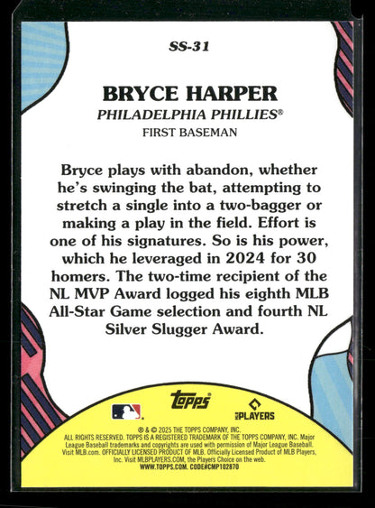 2025 Topps Summer Superstars Bryce Harper #SS-31