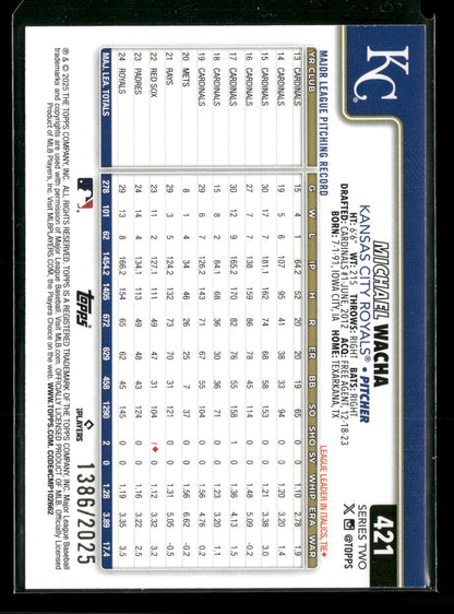 2025 Topps Series Two Michael Wacha #421 Gold /2025