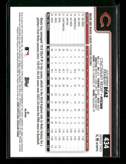 2025 Topps Series Two Alexis Díaz #434 Rainbow Foil