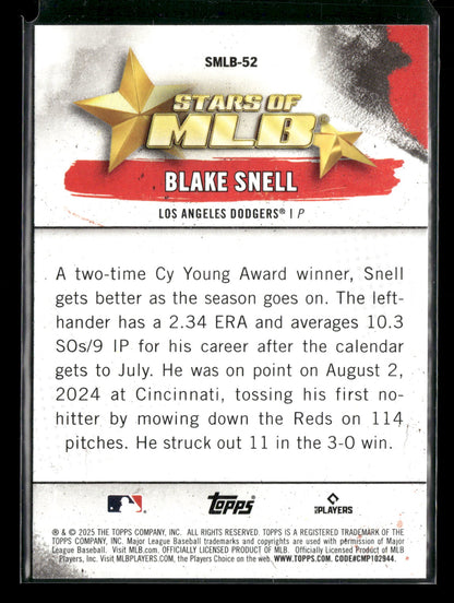2025 Topps Stars of MLB Blake Snell #SMLB-52
