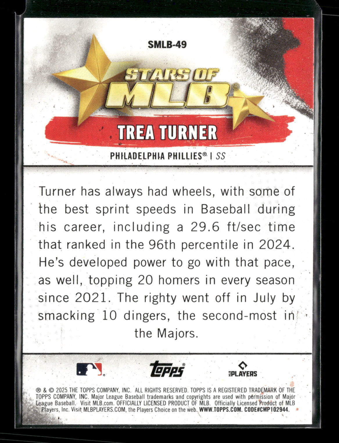 2025 Topps Stars of MLB Trea Turner #SMLB-49